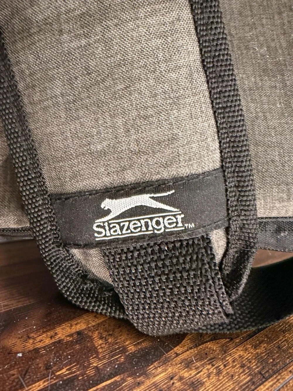 Slazenger Insulated Cooler Bag Gray Black Soft Lunch Tote Shoulder Strap Large